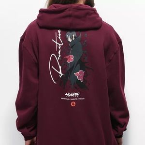 Primitive x Naruto Kids Crows Burgundy Hoodie